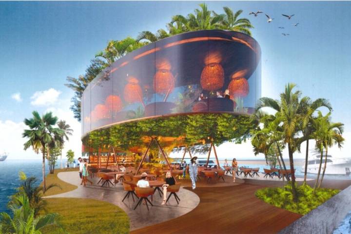 Hace años Alicante apostó por una isla artificial con un lujoso restaurante y barco