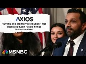 FBI Director Kash Patel throws temper tantrum after news reports of his private jet use