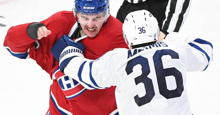 Dobson, Anderson each score twice, Canadiens beat Maple Leafs 5