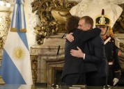 Javier Milei le tomó juramento a Diego Santilli como nuevo ministro del Interior