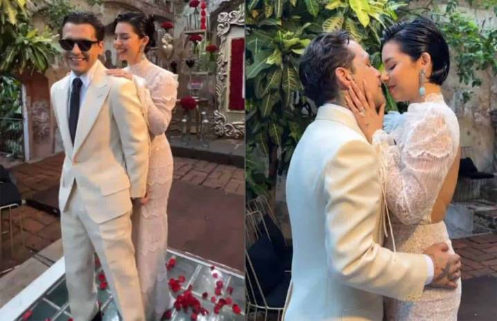 Ángela Aguilar anuncia boda religiosa con Christian Nodal en mayo y las redes estallan en burlas