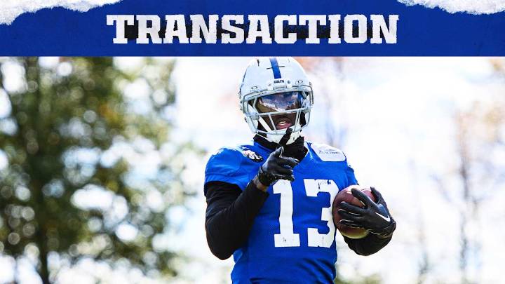 Colts sign WR Laquon Treadwell to 53-man roster from practice squad; elevate DE Durell Nchami, DT Tim Smith to active roster from practice squad for Week 10