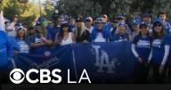 Dodgers Blue Hiking Crew parades through Griffith Park to celebrate World Series title