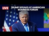 LIVE: Trump delivers remarks at the America Business Forum in Miami