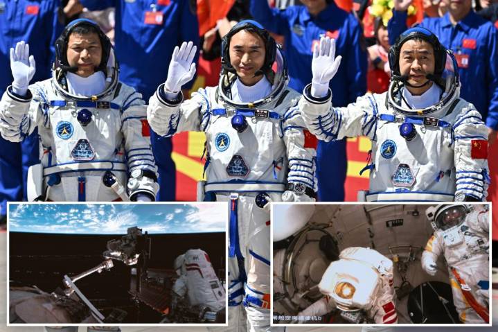 China’s stranded astronauts ‘in good condition’ after space debris delays return to Earth