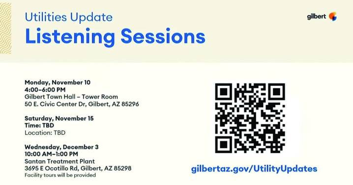 Town of Gilbert sets listening sessions on water woes