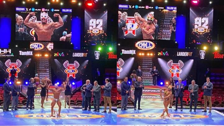 Mr. y Miss CMLL 2025: Astral y Olympia se coronan en el Concurso de Fisicoculturismo