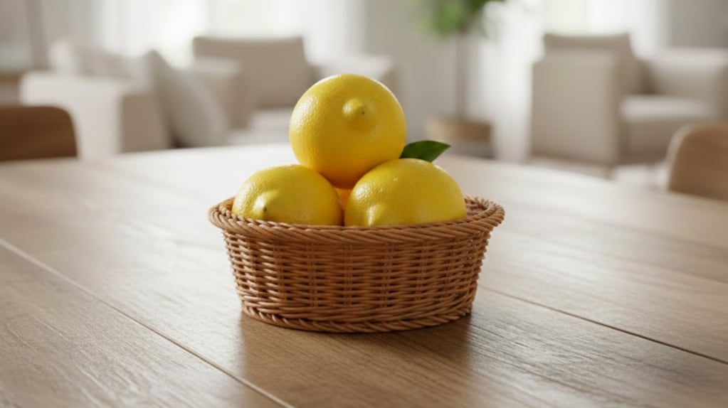 Qué significa poner tres limones en el centro de la mesa, según el Feng Shui