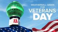 13 ON YOUR SIDE Weatherball lights up green for Operation Green Light this Veterans Day