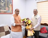 Ladakh LG Kavinder Meets Defence Minister Rajnath Singh in Delhi