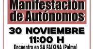 Convocan una manifestación de autónomos en Palma