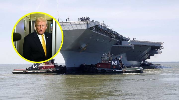 Tras arribo del portaaviones más grande del mundo: Donald Trump dice que "en cierto modo" ya decidió qué hacer con Venezuela