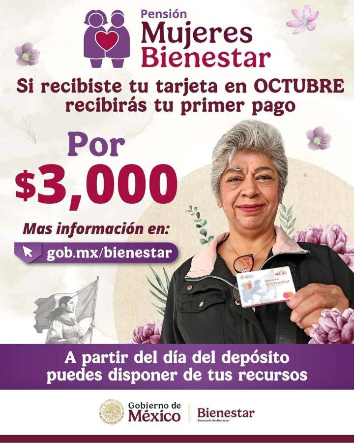 Inicia pago para nuevas beneficiarias de la Pensión Mujeres Bienestar