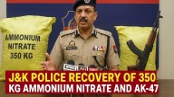 Faridabad Police chief briefs media on J&K Police recovery of 350 kg ammonium nitrate and AK