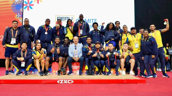 Colombia se quedó con el título general en el levantamiento de pesas en Juegos Bolivarianos en Ayacucho