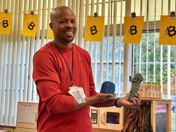 Meet the teacher who uses a stuffed pickle and BoBo the Speaker to transform classrooms