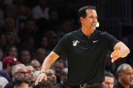 Erik Spoelstra had no idea why he was getting drenched in the locker room. His 800th win was why