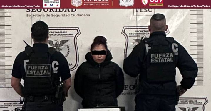 Detienen a mujer en posesión de arma y drogas