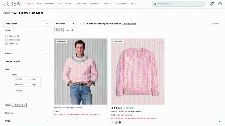 J.Crew Pink Men's Sweater Still Sparking Debate