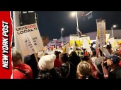 Hundreds of Airline Catering Workers Shut Down LAX Entrance