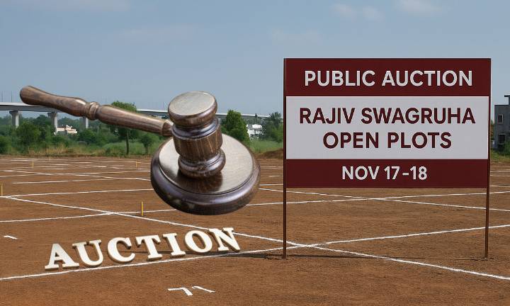 Telangana Rajiv Swagruha to Auction 163 Residential Plots Near Hyderabad on November 17