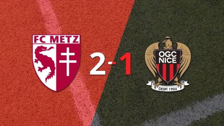 Liga de Francia: Metz le dio vuelta el partido a Nice con un 2
