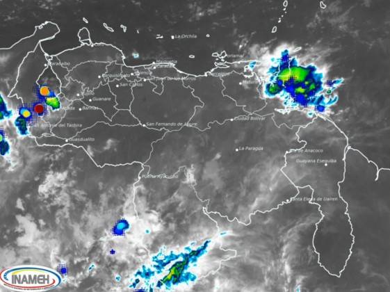Inameh prevé cielo parcialmente nublado y algunas lluvias en gran parte...