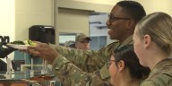 Gov. Stein visits Seymour-Johnson Air Force Base to serve military members