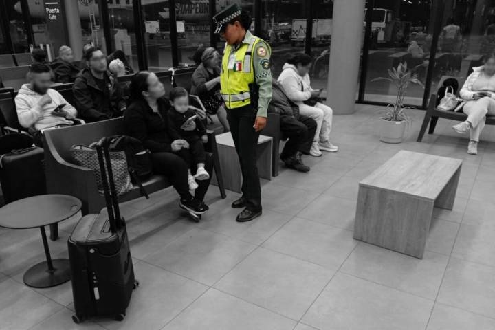 Guardia Nacional refuerza presencia en el aeropuerto de Durango con apoyo de binomios caninos