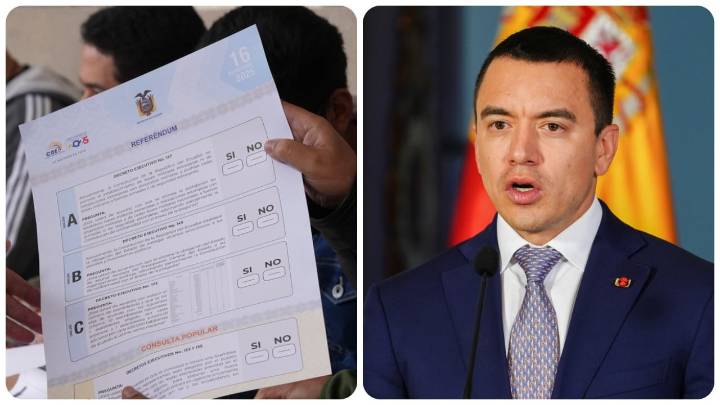 Golpe para Daniel Noboa: ecuatorianos rechazan en referendo la instalación de bases militares extranjeras y una nueva constitución
