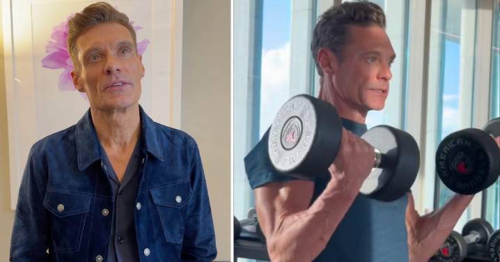Ryan Seacrest Looks Unrecognizable Flaunting Biceps in Workout Video
