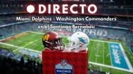 Miami Dolphins - Washington Commanders de la NFL en Madrid, en directo | Resultado y marcador del partido en el Bernabéu