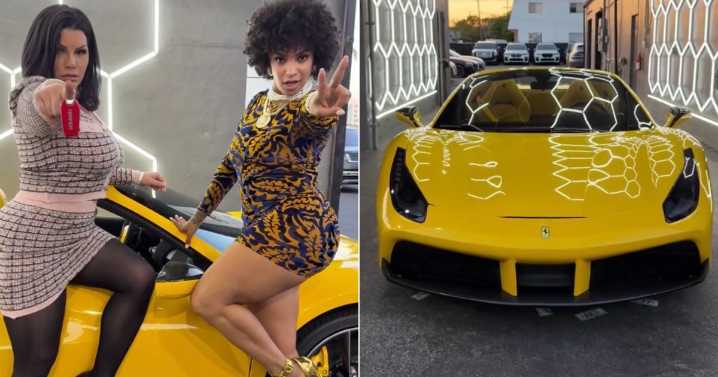 "¡Disfruta tu 10%!": Seidy La Niña enciende las redes al regalarle un Ferrari a Angelina Castro