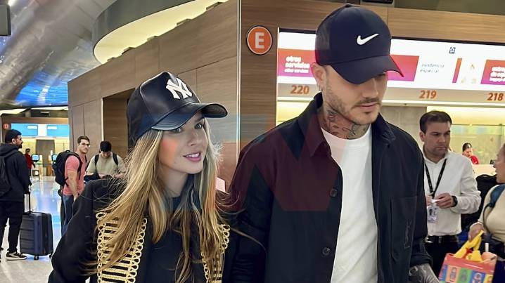 Sonrientes y de la mano: las fotos de Mauro Icardi y la China Suárez antes de volver a Turquía