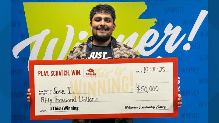 Arkansas man celebrates $50K lottery prize while two other winning tickets remain unclaimed