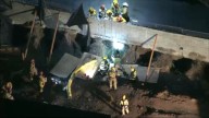 Pursuit suspect falls into construction shaft in Lincoln Heights