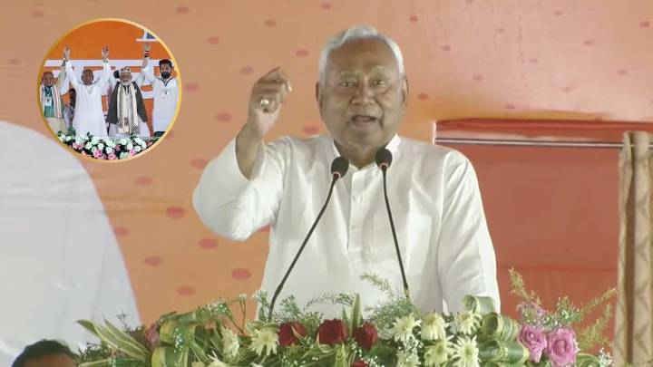 Nitish Kumar Cheers Allies, Thanks PM As NDA Secures Sweeping Victory Election News