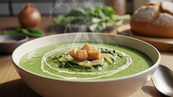 Warm Up With Chef Sanjeev Kapoor's Easy Spinach And Onion Soup Recipe
