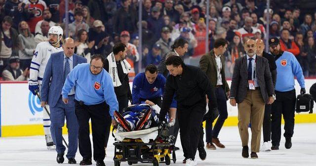 Chris Tanev hospitalized after collision in Maple Leafs' win