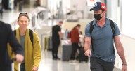 Hugh Jackman Lands in L.A. with Girlfriend Sutton Foster | Hugh Jackman, Sutton Foster 