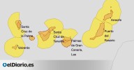 Empeora el pronóstico para Canarias por la borrasca Claudia: estos son los nuevos avisos de Aemet