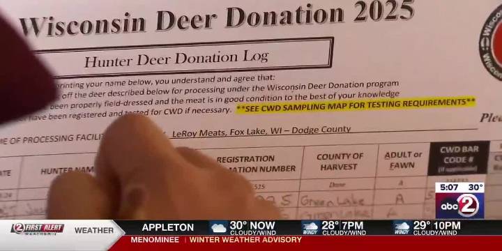 Green Lake County’s ‘Donate A Deer’ drive helping local food pantries ahead of the holidays