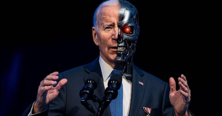 EXCLUSIVE: Ex Prez Joe Biden Mocked as Being 'Trapped in an Exoskeleton'
