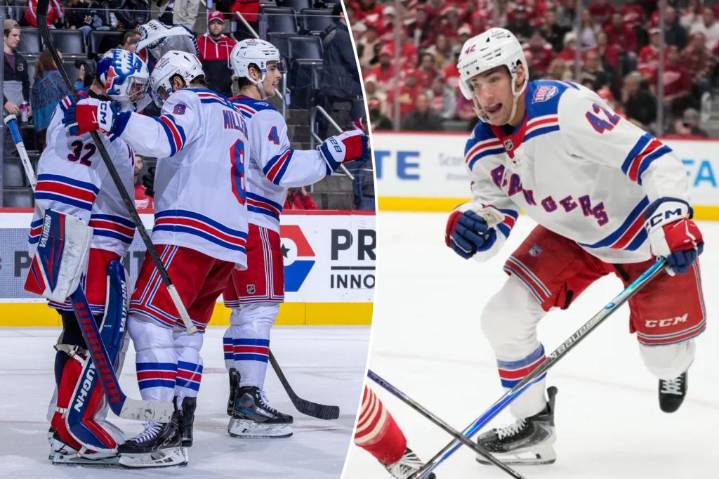 Noah Laba delivers in Michigan homecoming to help Rangers beat Red Wings