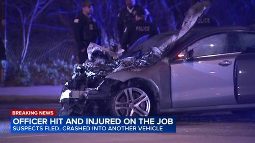 Chicago police officer hit by vehicle at 57th, State on South Side; 3 others injured in crash near 26th: CPD