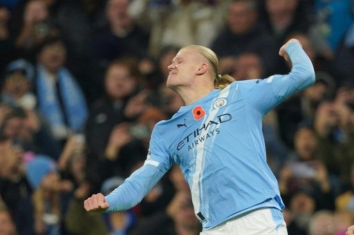 Haaland pulls out robot celebration after scoring again for Man City