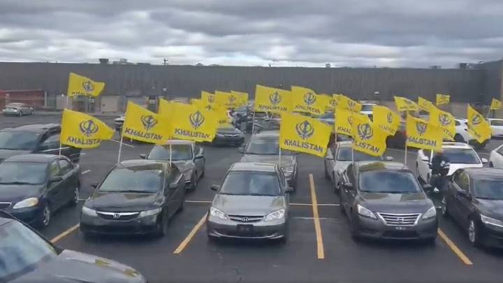 500 cars join Khalistani show of strength ahead of referendum in Canada