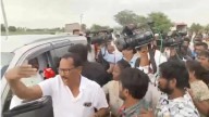 Locals Protest Against MLA Visit At Chevella Crash Site