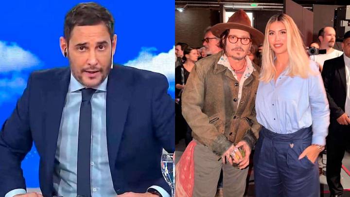«¿Será?»: Rodrigo Lussich se hace eco del peor rumor sobre la foto entre Wanda Nara y Johnny Depp