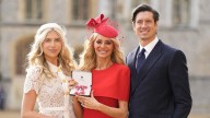 Tess Daly's teenage daughter Amber, 16, avoids cameras at Windsor Castle MBE investiture